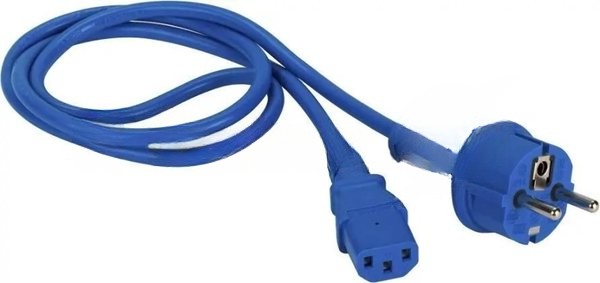 Шнур питания Lanmaster LAN-PP13/SH-10-BL C13-Schuko проводник.:3x0.75мм2 10м 220В 10А синий