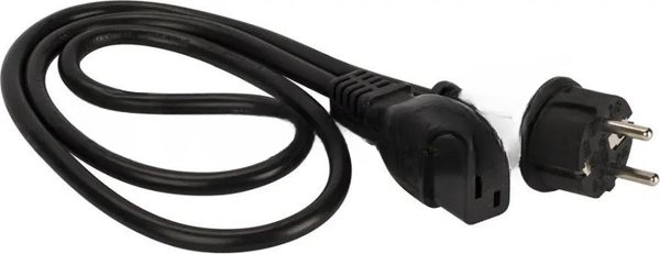 Шнур питания Lanmaster LAN-PP19/SH-0.5-BK C19-Schuko проводник.:3x1.5мм2 0.5м 220В 16А черный