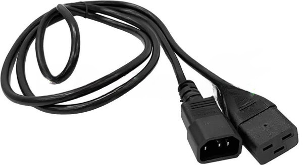 Шнур питания Lanmaster LAN-PP19/14-5.0-BK C19-С14 проводник.:3x0.75мм2 5м 220В 10А черный