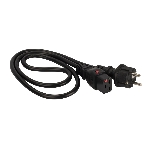 Шнур питания Lanmaster LAN-PP19L/SH-1.0-BK C19-Schuko проводник.:3x1.5мм2 1м 220В 16А черный