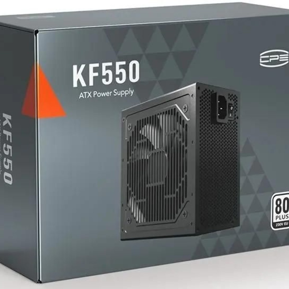 Блок питания PCCOOLER, 550W 80+ белый (ATX, ATX 2.4, Non-modular, 1x24(20+4)pin 550мм, 1xCPU*2 8(4+4)pin 610+150мм, 1xPCIe*2 8(6+2)pin 510+150мм, 2xSATA*3+MOLEX4pin*1 450+150+150+150мм, Active, 120x120мм, 140x150x86мм, APFC, OVP, SCP, OPP (140-160%, 2ms delay))