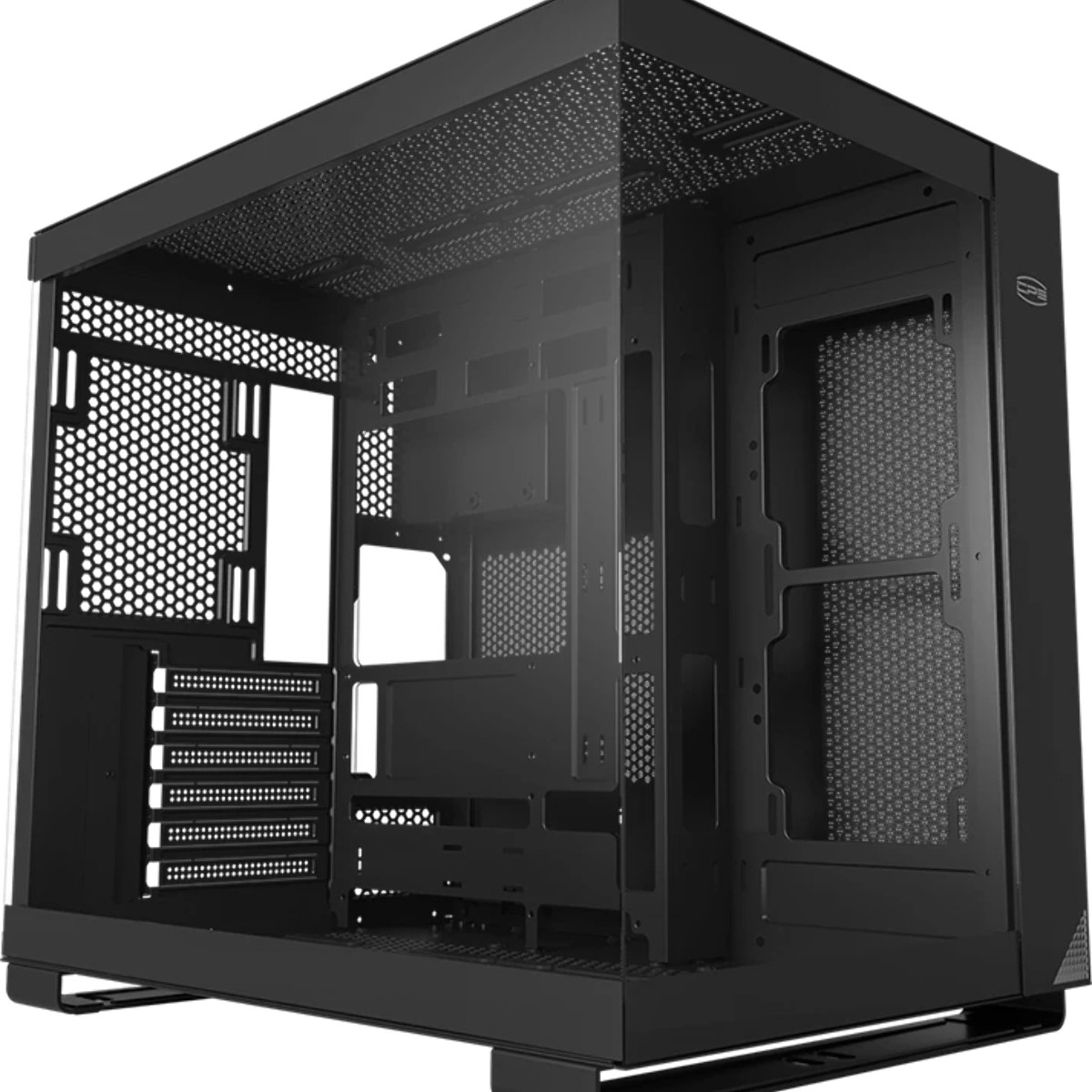 Компьютерный корпус без блока питания PCCOOLER C3 T500 BK, Panoramic Mid Tower, Black, TG, 0.7 SPCC, no fans ATX, mATX, mITX 175/400/200мм 1x2.5", 2x3.5", 6xPCI 1xUSB-C 3.1, 2xUSB-A 3.0 415x295x368mm