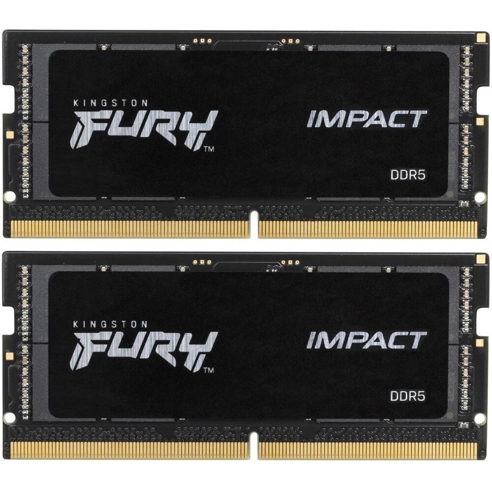 Оперативная память Kingston Fury Impact, DDR5, 32GB (2x16GB), 6000MHz, CL38, SO-DIMM