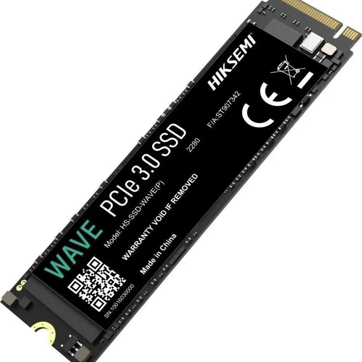 Накопитель SSD M.2 HIKSEMI 512Gb HS-SSD-WAVE(P) 512G (PCI-E 3.0 x4, up to 2500/1025MBs, 3D NAND, 120TbW)
