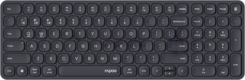 Клавиатура Rapoo E9310M беспроводная, Bluetooth, радиоканал, серый