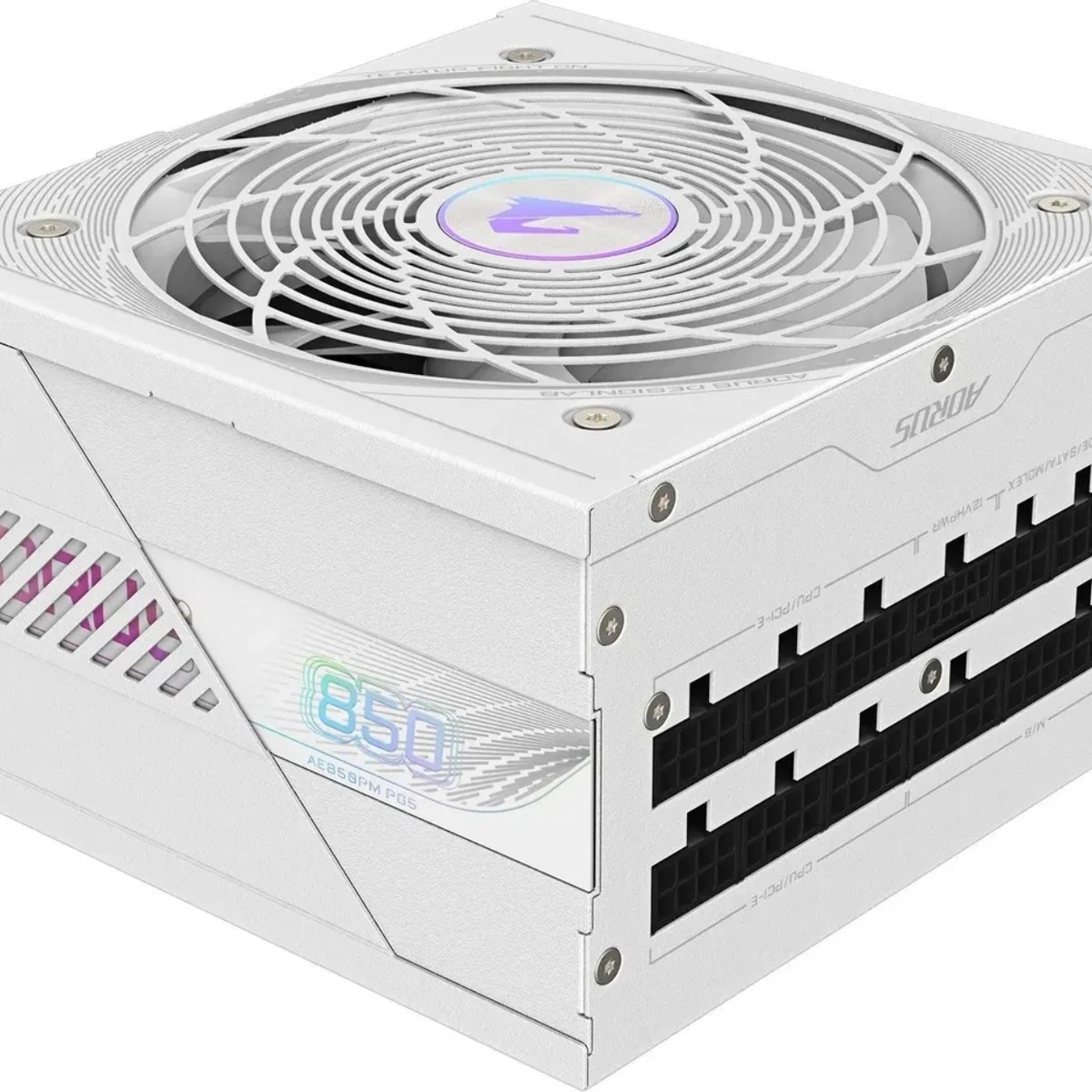 Блок питания Gigabyte ATX 850W GP-AE850PM PG5 ICE Gen.5 80 PLUS platinum (20+4pin) APFC 120мм fan 16xSATA Cab Manag RTL
