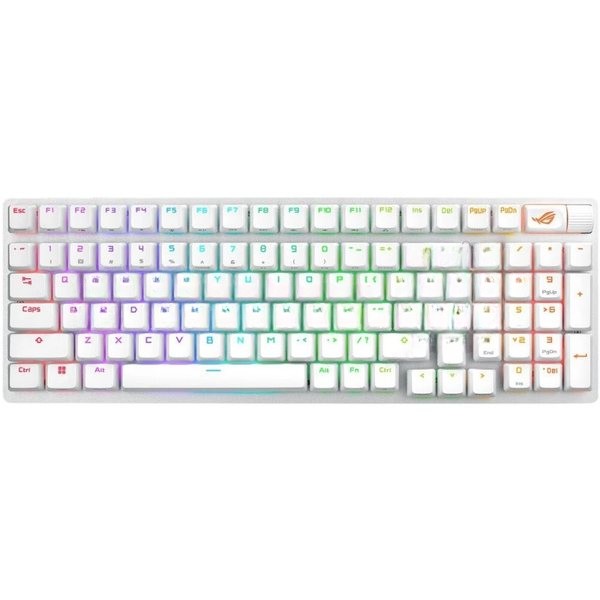 Клавиатура проводная ASUS X901 SCOPE II 96 WL/WHT/NXSW/RU/PBT
