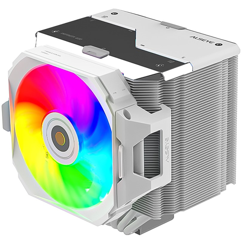 Кулер для процессора Alseye i600-W белый, 120 мм, алюминий/медь, 2300 об/мин, 37.8 дБ, 4 pin, 265 Вт, 160 мм