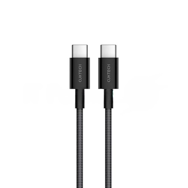 Кабель USB CukTech Type-C to Type-C braided cable（1.5m）3A 60W черный CTC315P