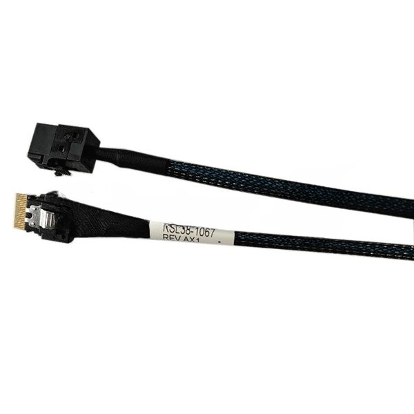 Кабель Amphenol RSL38-1067 Slimline SASx4 (SFF8654) -to- HD MiniSAS x4 (SFF8643) 100 см