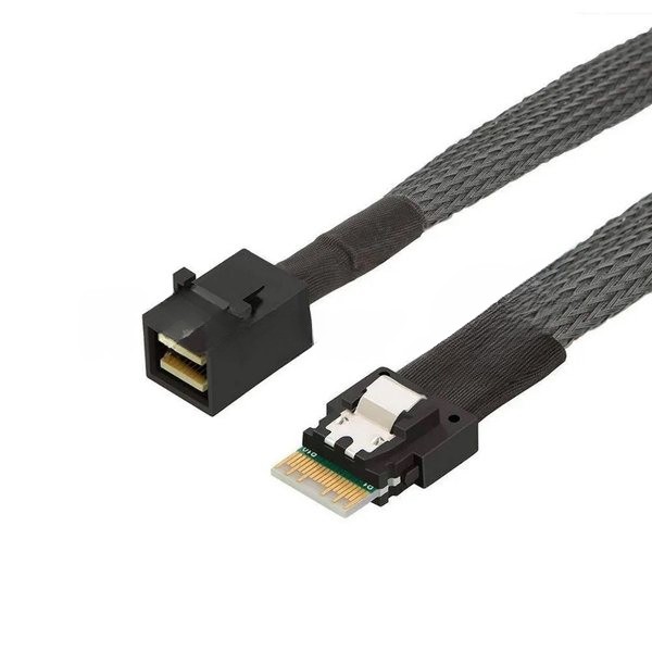 Кабель Amphenol RSL38-2006 Cable, U.2 Enabler, HD (SFF8643) -to- Slimline (SFF8654), 1m, Used with systems that use the Slimline connector on the NVMe-backplane (аналог 05-50063-00) OEM