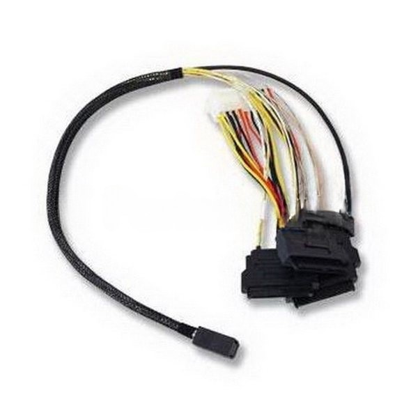 Кабель Amphenol RHS36-4819, (HDmSAS SFF8643 to 4*SAS SFF8482 internal cable), 75 см