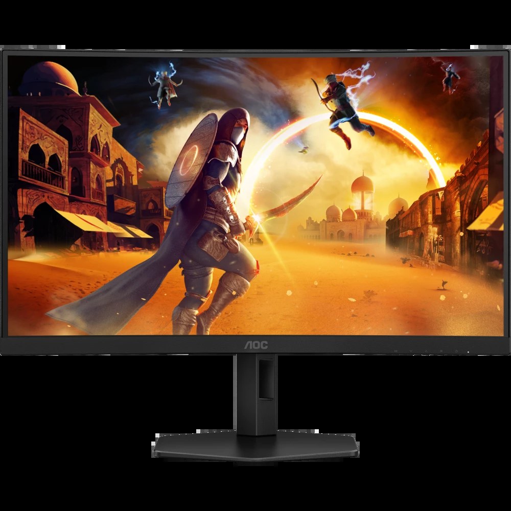 Монитор 27" AOC CQ27G4X VA 2560x1440, 180 Гц, 0.5 мс, 16:9, 300 кд/м², 4000:1, 1500R, 2xHDMI, 1xDP, изогнутый 1500R, черный