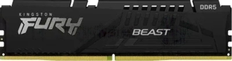Оперативная память Kingston Fury Beast Expo, DDR5, 8Gb (1x8Gb), 6000MHz, CL30, DIMM, с радиатором, черный