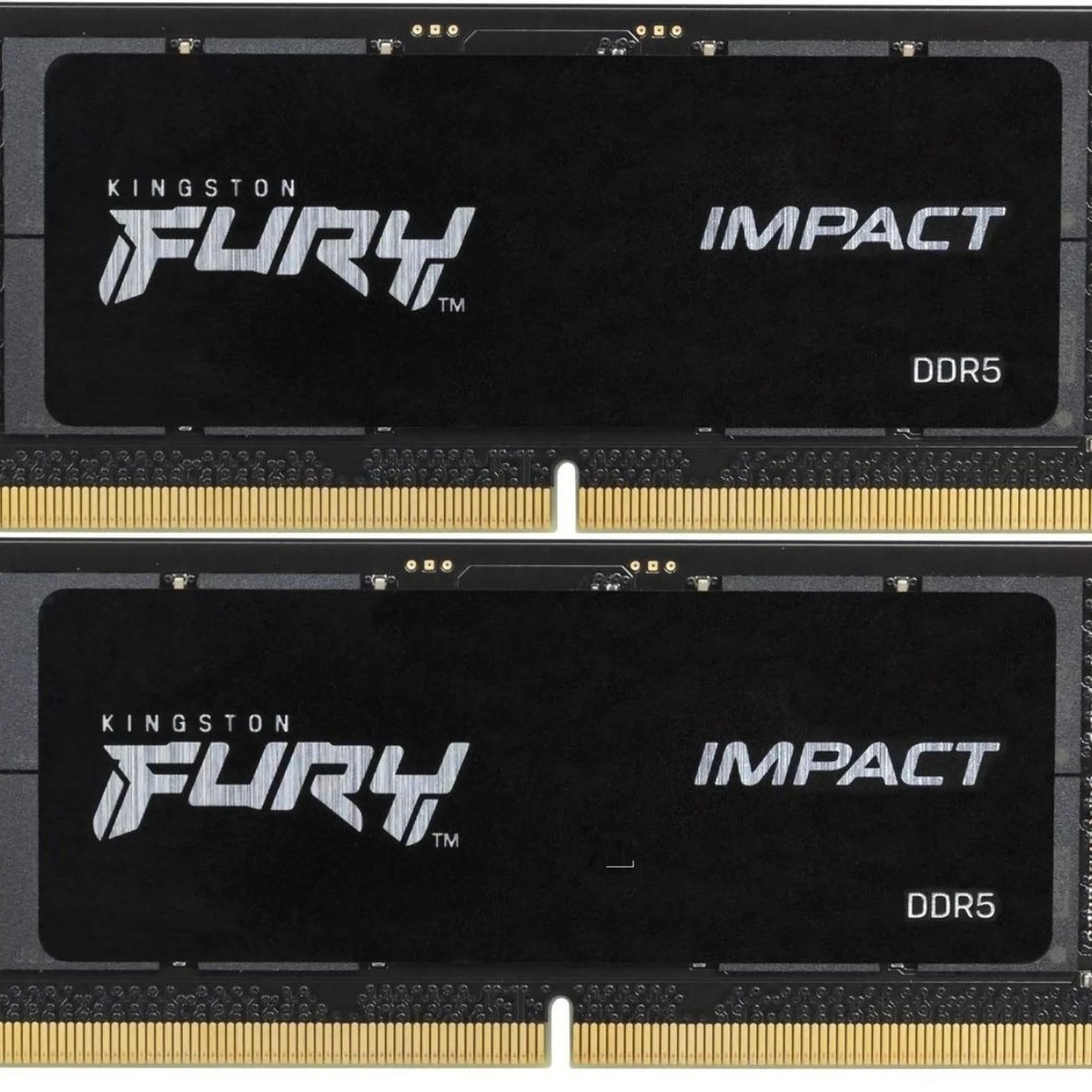 Оперативная память Kingston Fury Impact, DDR5, 64GB (2x32GB), 4800MHz, CL38, SO-DIMM