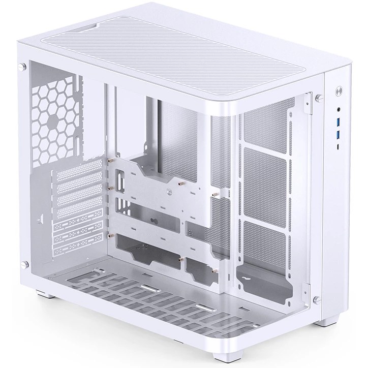 Компьютерный корпус без блока питания Корпус JONSBO TK-3 White ATX без БП, mini-ITX, micro-ATX, белый