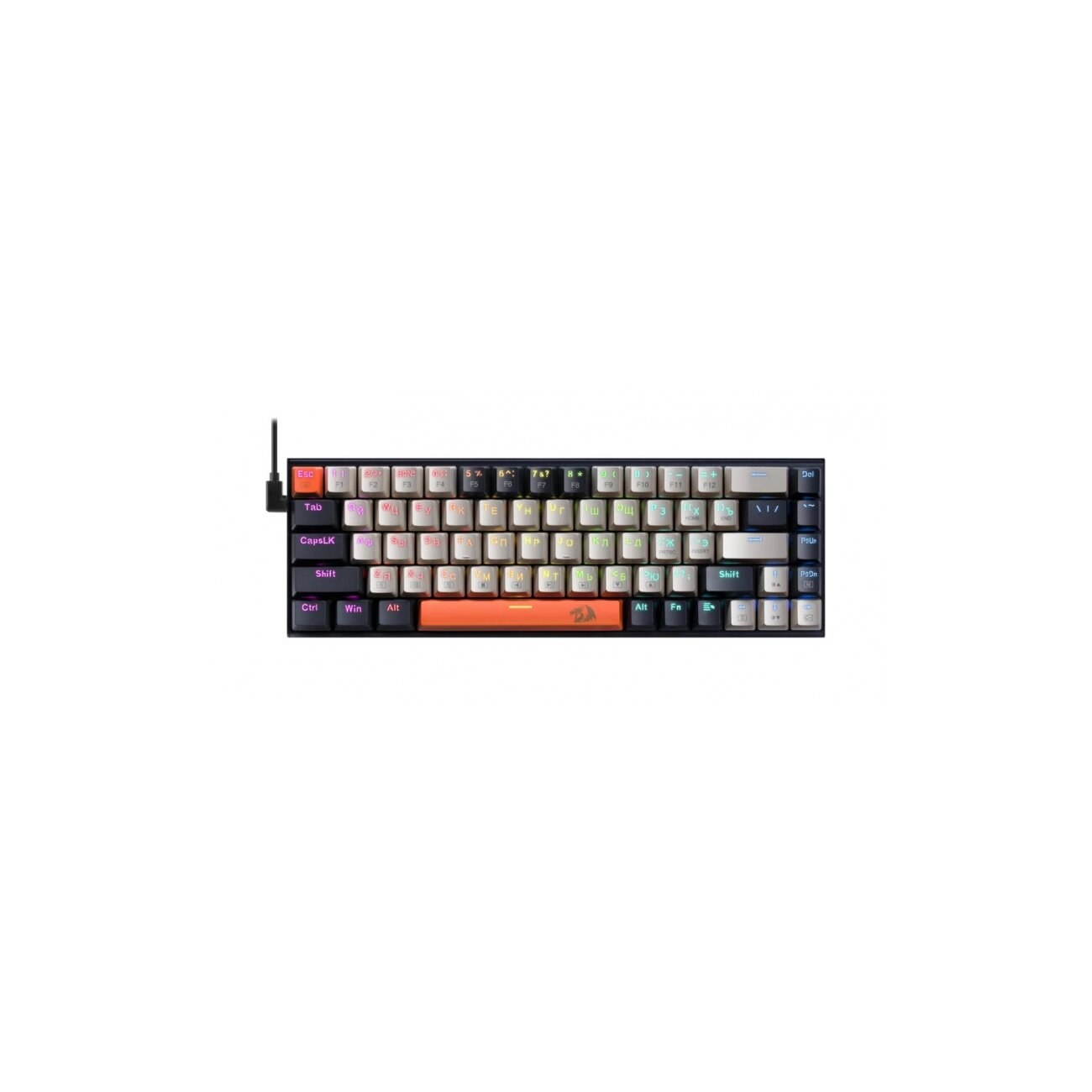 Клавиатура Redragon Ryze проводная, USB Type-A, чёрный