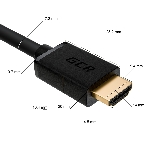 Кабель синхронизации Greenconnect GCR-55269 7.0m HDMI 2.0, XLPE, Outdoor, Ultra HD, 4K 60Hz, 18.0 Гбит/с, HDR 4:4:4, 3D, черный, 2 Х экран, армирование