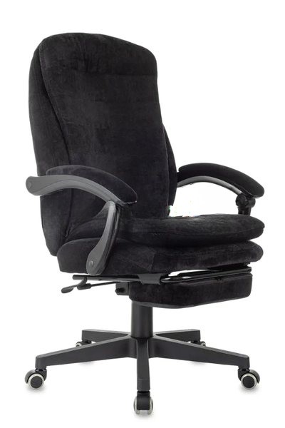 Кресло Бюрократ T-9950MSG-F/BLACK-PU черный, экокожа