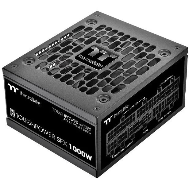 Блок питания Thermaltake SFX 1000W Toughpower SFX1000 Gen.5 80 PLUS platinum (20+4pin) APFC 90мм fan 8xSATA Cab Manag RTL