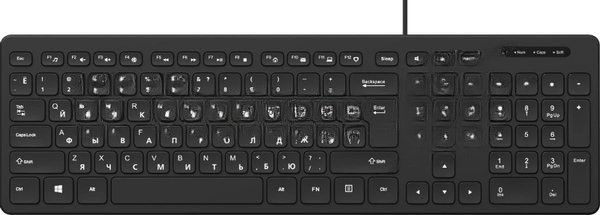 Клавиатура проводная Oklick K733, USB, черный