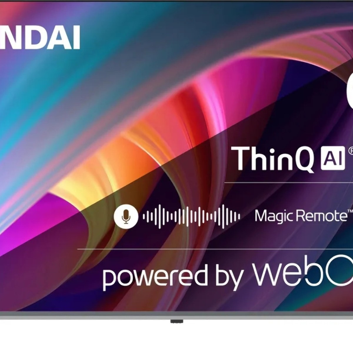 Телевизор Hyundai 65" H-LED65BU7100 серый/серый LED UHD 60Hz WebOS