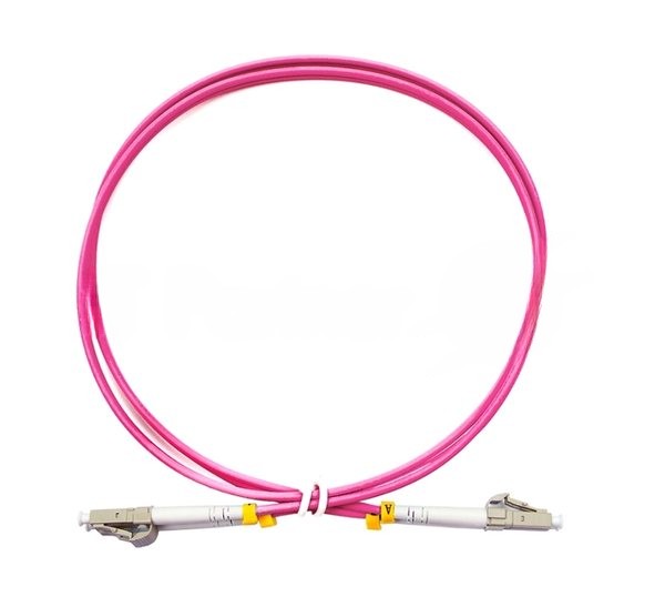 Патч-корд оптический Cabeus FOP-50-OM4-LC-LC-0,5m duplex LC-LC 50/125 mm OM4 0,5м LSZH