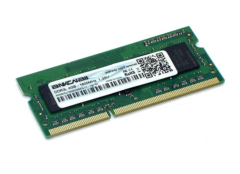 Оперативная память Ankowall, DDR3L, 4Gb (1x4Gb), 1600 MHz, CL11, SO-DIMM
