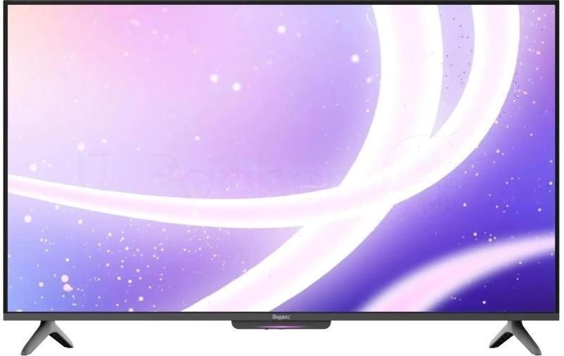 Телевизор Яндекс 55" YNDX-00076 черный LED UHD 60Hz Бейсик с Алисой на YaGPT 3GB/32GB