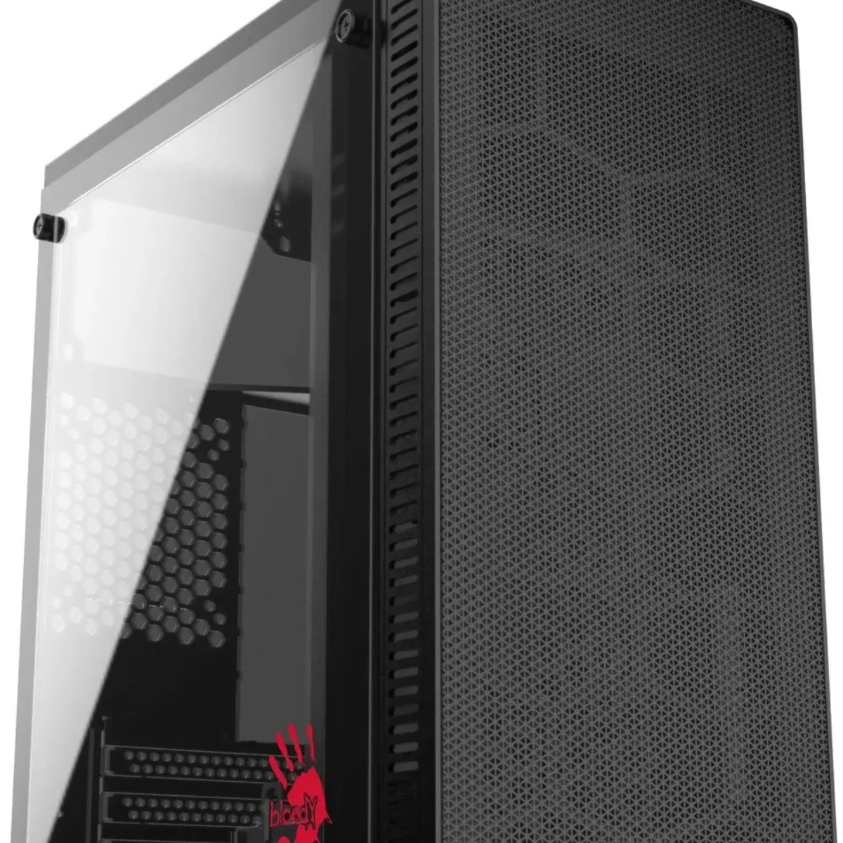 Компьютерный корпус Bloody BD-CC101 черный без БП mATX 1x80мм 1x92мм 2x120мм 2xUSB 2.0 1xUSB 3.0 audio