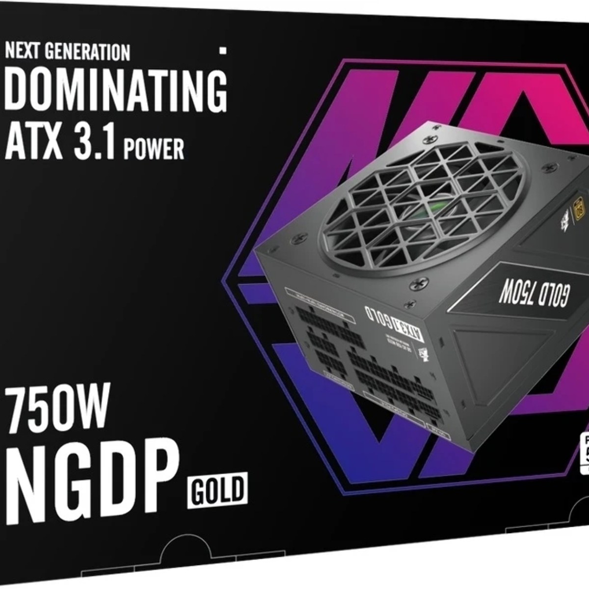 Блок питания 1STPLAYER ACK HA-750AC2, 750Вт, 80 PLUS Standart, черный