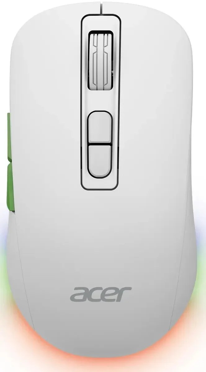 Мышь беспроводная Acer OMR311 белый, 2400 dpi, радиоканал, Bluetooth, USB, кнопки - 7