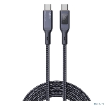 Кабель Aukey Nylon Braided 100w LCD 1m черный
