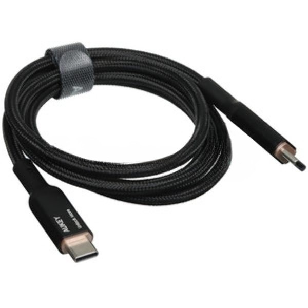 Кабель Aukey Nylon Braided 100w LCD 1m черный