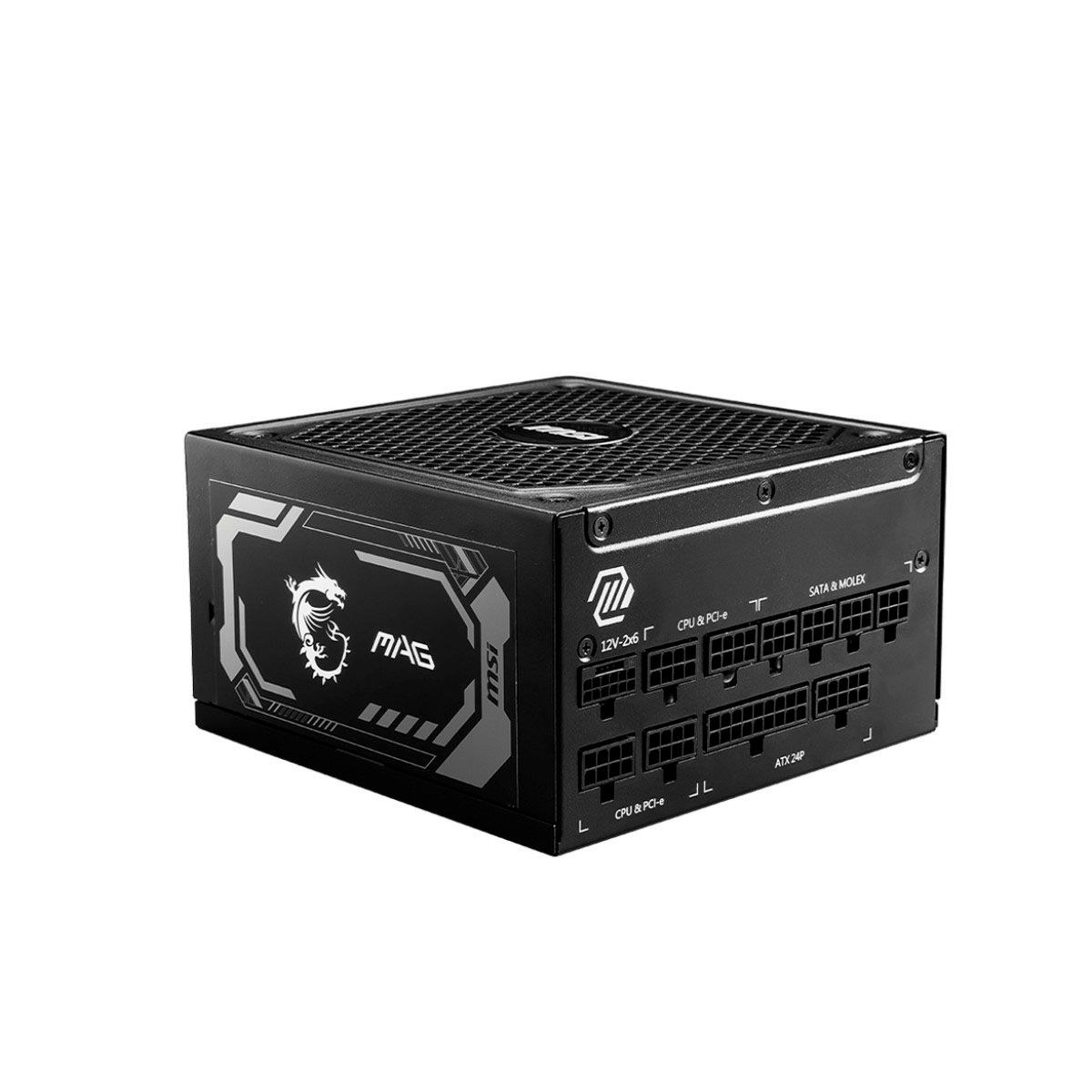 Блок питания MSI MAG A1250GL PCIE5, 1250W, 80 PLUS Gold, полностью модульный, ATX 3.0, PCIE5