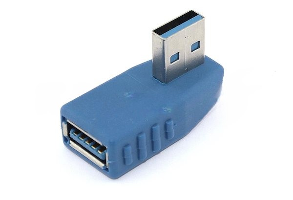 Угловой удлинитель USB Type A с поворотом влево