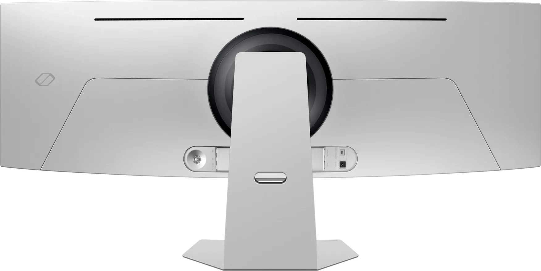 Монитор 49" Samsung Odyssey OLED G9 G95SD S49DG952SI OLED 5120x1440, 240 Гц, 0.03 мс, 32:9, 250 кд/м², DP 1.4, HDMI 2.1, micro HDMI 2.1, USB-C, USB Hub (3x USB 3.0), FreeSync, G-Sync, динамики (2x10 Вт), изогнутый экран (1800R), серебристый