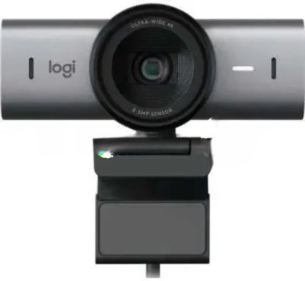 Веб-камера Logitech MX Brio 3840x2160, 30 кадр/с, USB Type-C, микрофон (2 шт, шумоподавление), автоматическая фокусировка, автоосвещение, HDR, шторка приватности, слежение за лицом, универсальное крепление, серебристый