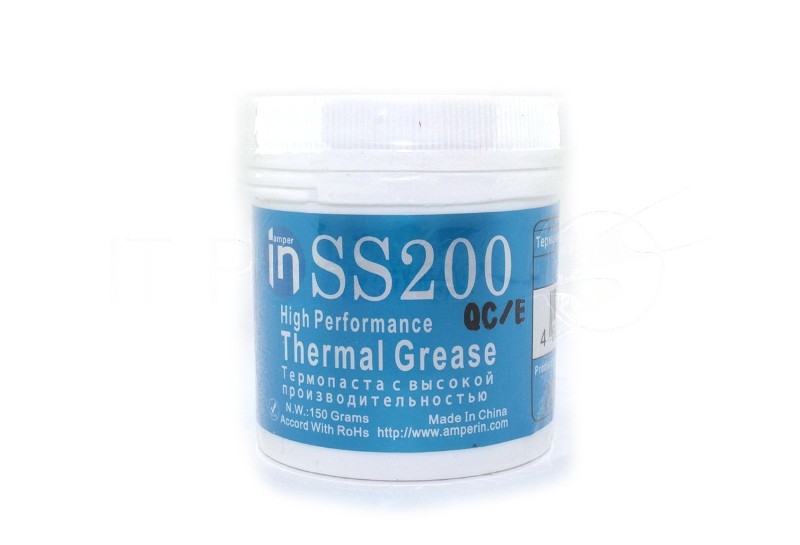 Термопаста Amperin SS200, 150 г, 9.8 Вт/(м⋅К), банка