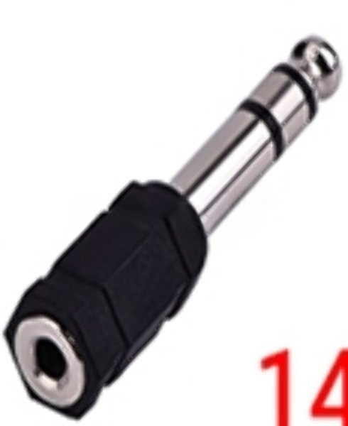Переходник miniJack 3,5 мм - на Jack 6,3 мм