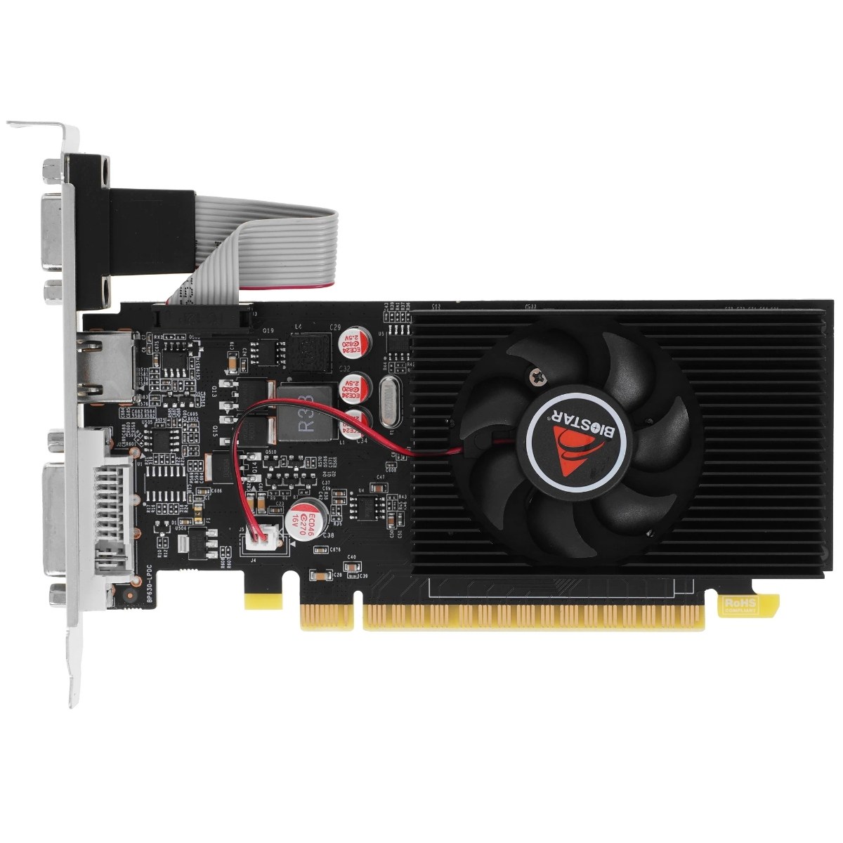 Видеокарта Biostar GeForce GT 730, 2 GB DDR3, 128 bit, HDMI, DVI-I, VGA, GPU 700 MHz