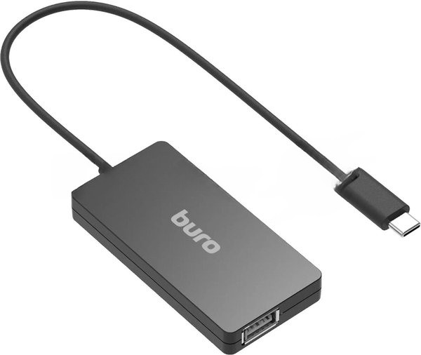 USB-концентратор Buro BPH-C-1730, USB-C, USB 2.0 4 порта, USB-C