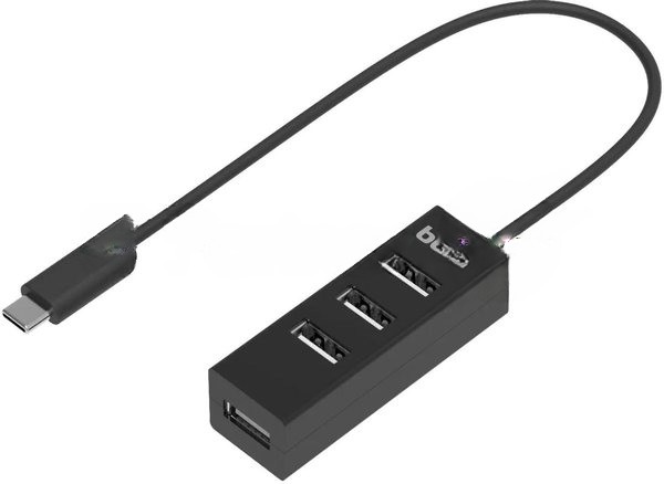 USB-концентратор Buro BPH-C-1906, USB-C, USB 2.0 4 порта, USB