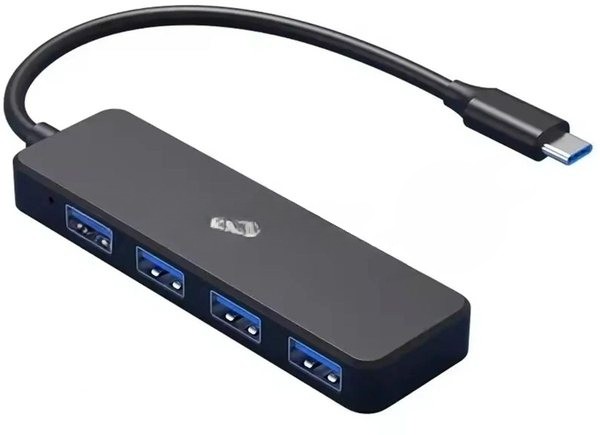 USB-разветвитель Digma DHUB-4USB-C-2.0, USB-C, USB 2.0 4порта, USB