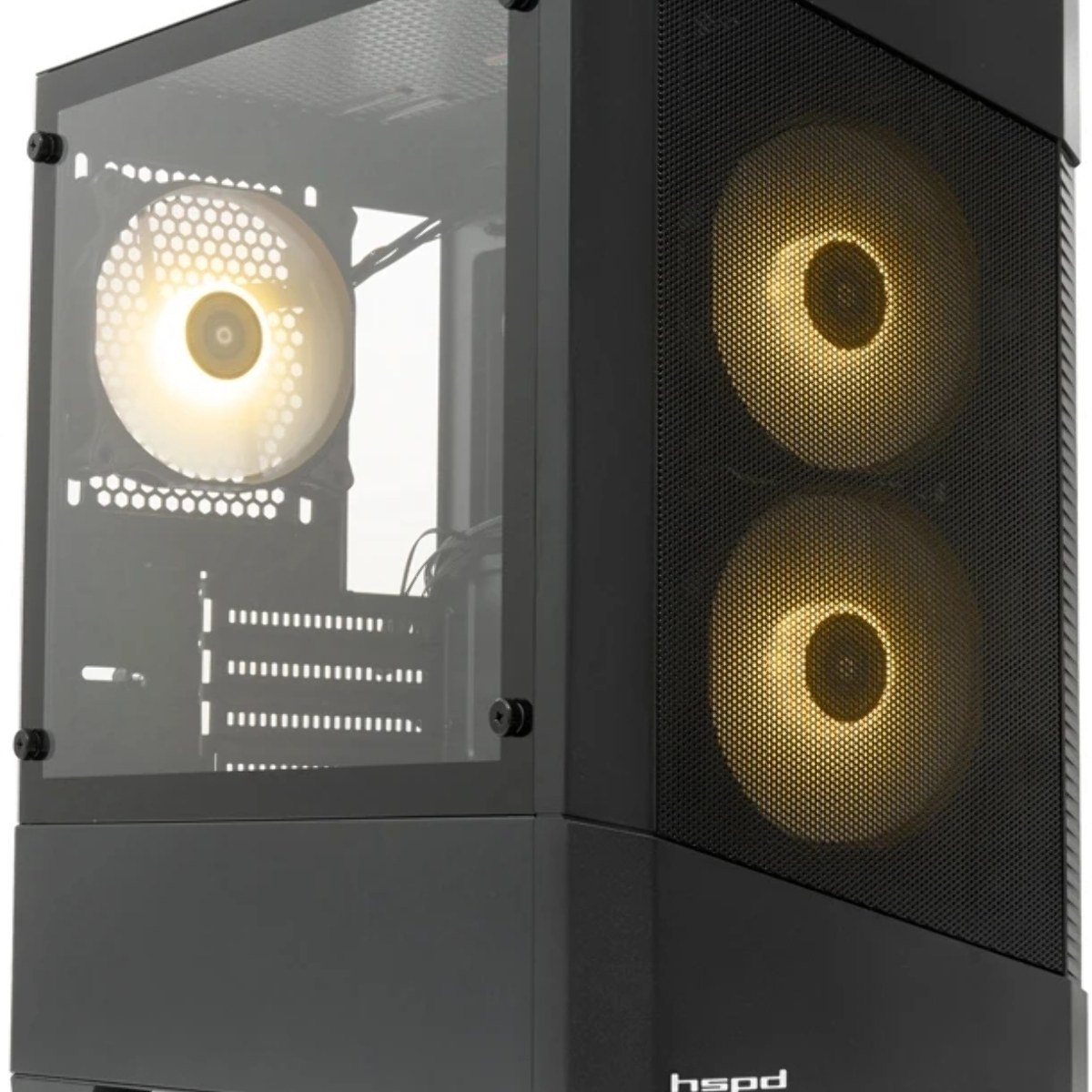 Компьютерный корпус HSPD M330, Mesh Mini-tower, черный, TG, 0.6 SPCC, 3x120mm ARGB mATX, mITX 175/330/160mm 2x2.5", 2x3.5", 4xPCI 1xUSB-A 3.0, 2xUSB-A1.0 365x216x405mm