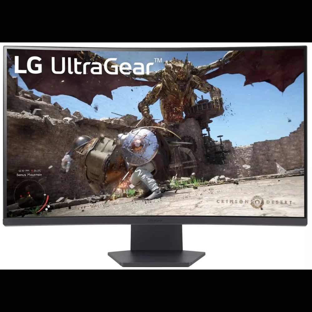 Монитор 31.5" LG UltraGear 32GS60QC-B VA 2560x1440, 180 Гц, 1 мс, 16:9, 300 кд/м², 2xHDMI, 1xDP, черный