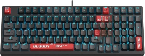 Клавиатура проводная A4Tech Bloody AT98 USB черный/красный