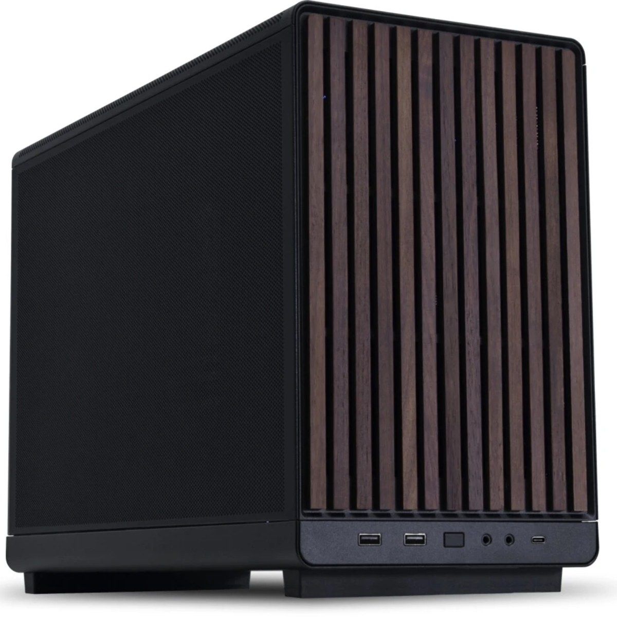 Корпус Lian Li A3-mATX Wood Black, Micro-Tower, чёрный