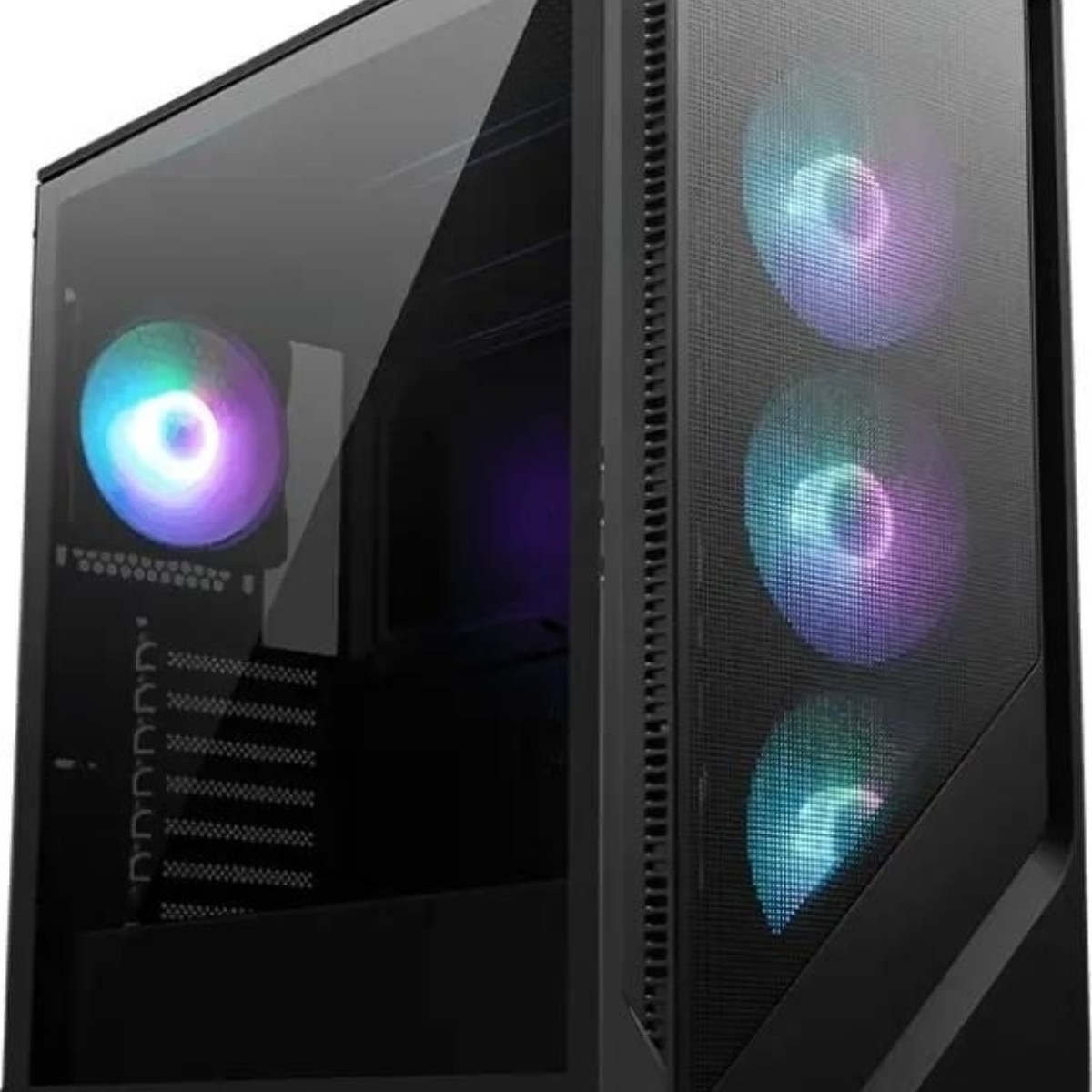 Компьютерный корпус MSI MAG Forge 321R Airflow черный без БП ATX 4x120мм 2xUSB 3.0 1xUSB3.1 audio bott PSU
