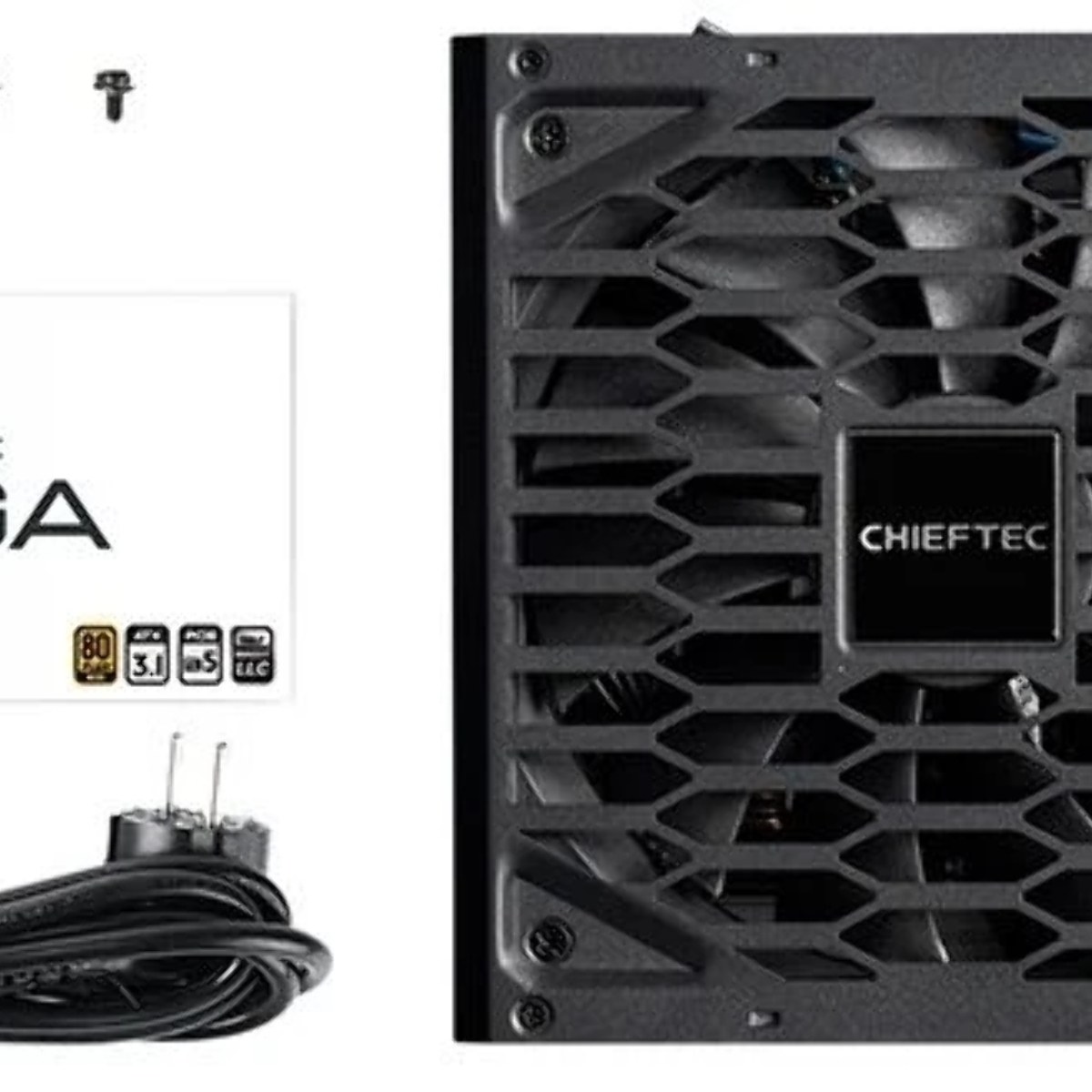 Блок питания Chieftec Vega PPG-750-S, 750Вт, 80 PLUS Gold, 135мм, черный